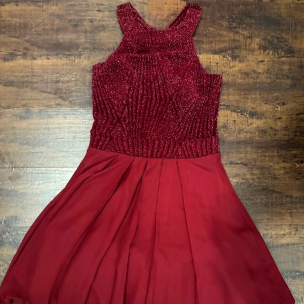 red dress